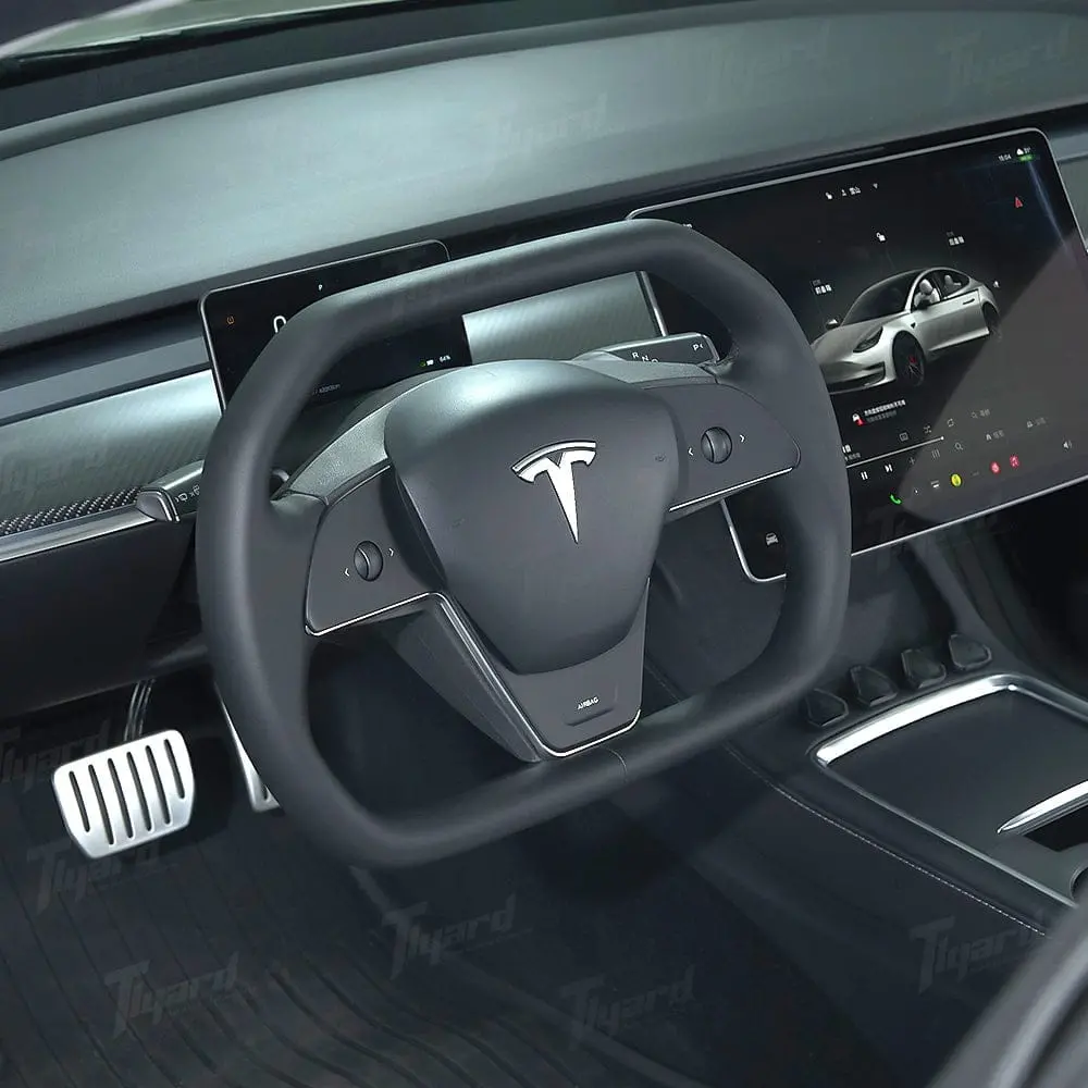 Cybertruck Style Steering Wheel For Tesla Model 3 & Model Y – Cyberwheel Inspired By Cybertruck Design 1