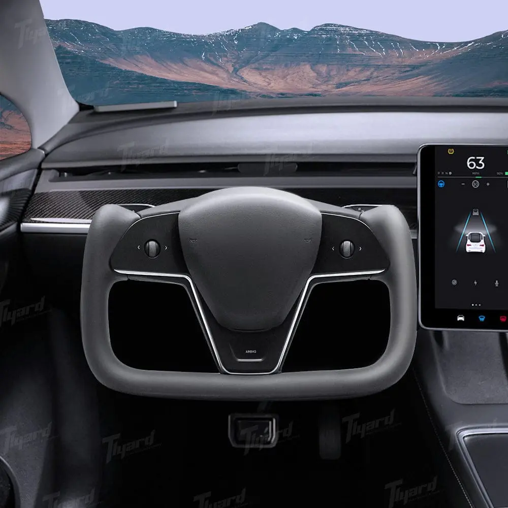 Newest Tesla Model 3 & Y Yoke Custom Steering Wheel (Model S/ X Style) 1