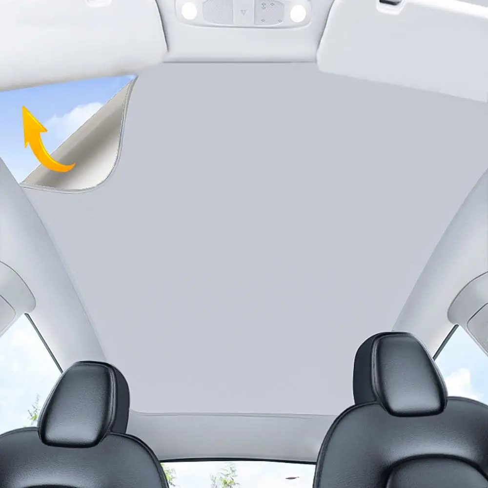 Model 3 & Y Electrostatic Adsorption Sunshade Glass Roof Shade Sun Protection 1