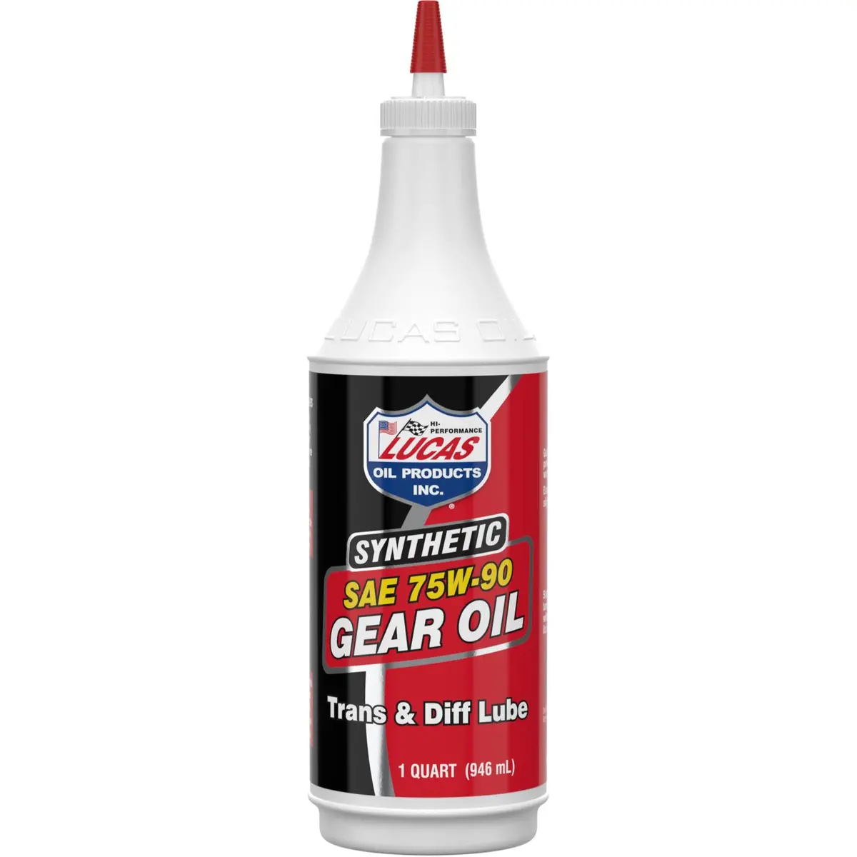 Lucas Sae 75W-90 Synthetic Gear Oil/Transmission And Differential Lube Qt 10047 1