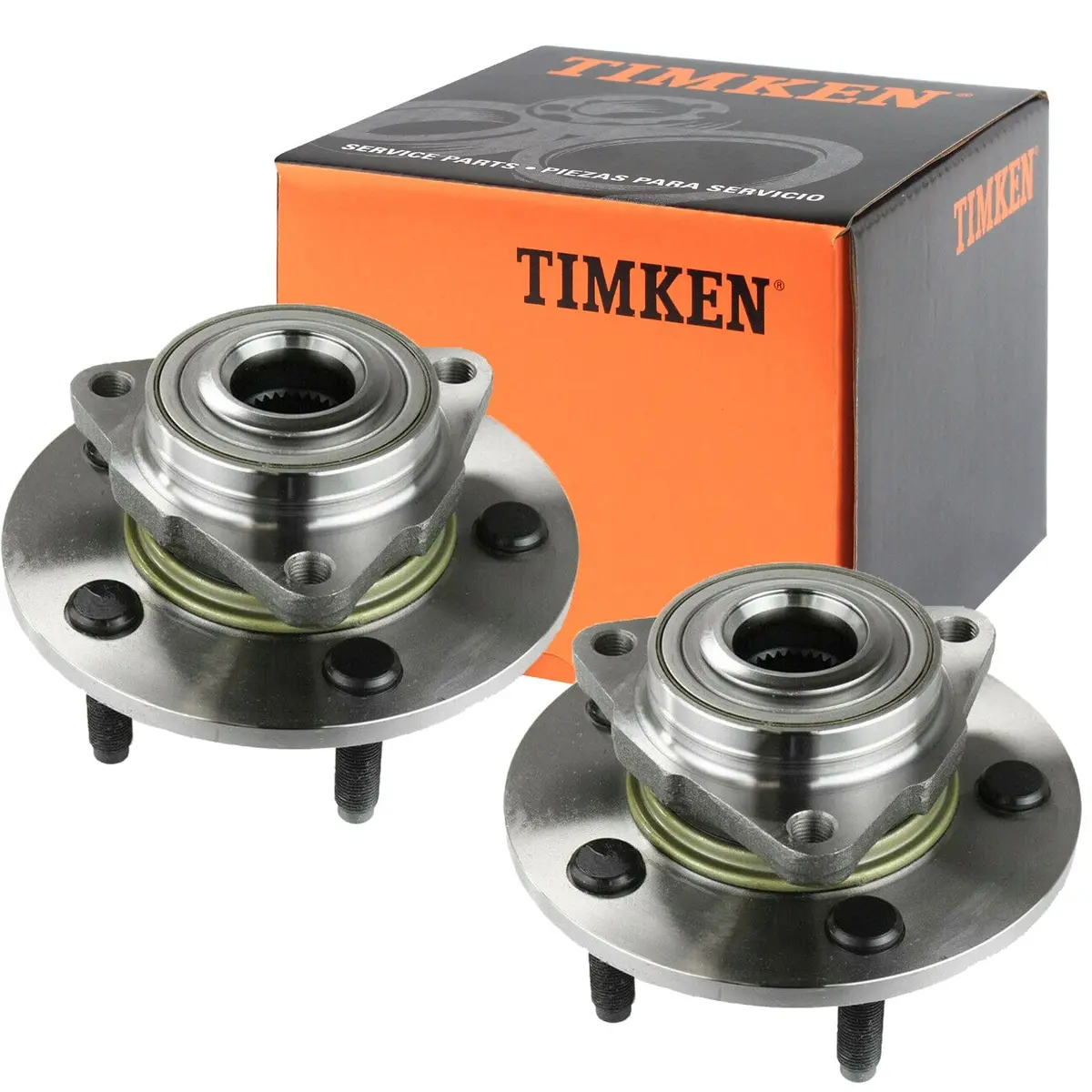 Timken Ha500100 Front Wheel Bearing Hub Assembly Dodge Ram 1500 2002-2008 2Pcs 1