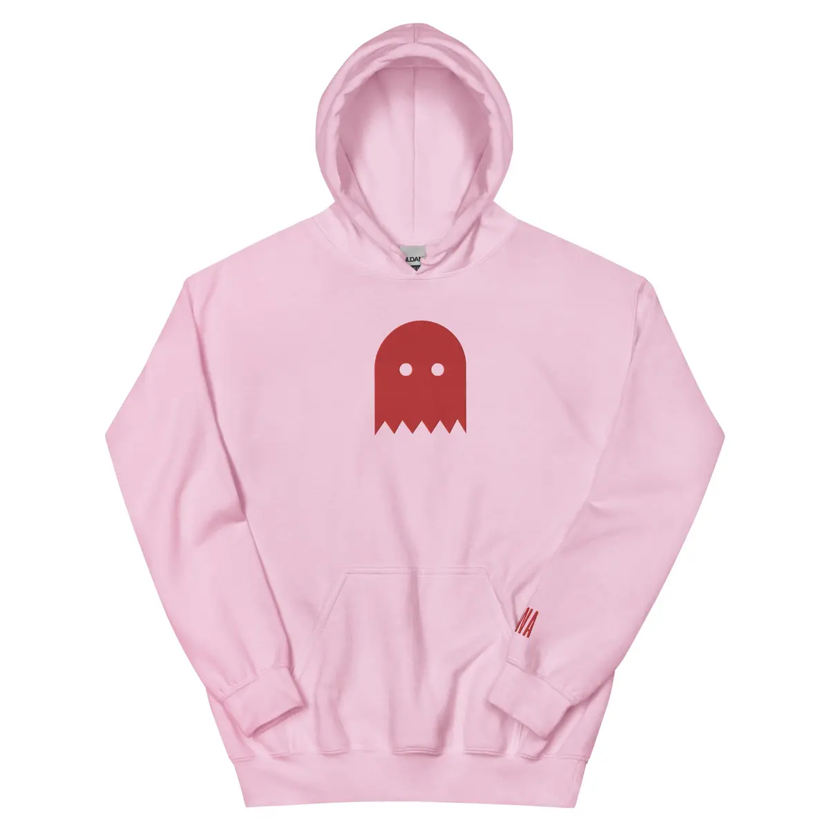 Light Pink Oiwa Red Ghost Plush Hoodie 1