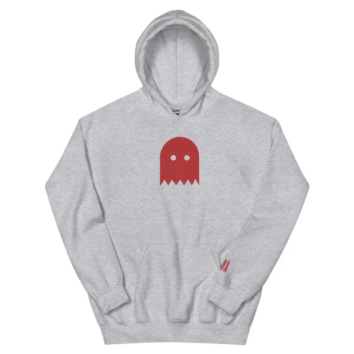 Sport Grey Oiwa Red Ghost Plush Hoodie 1