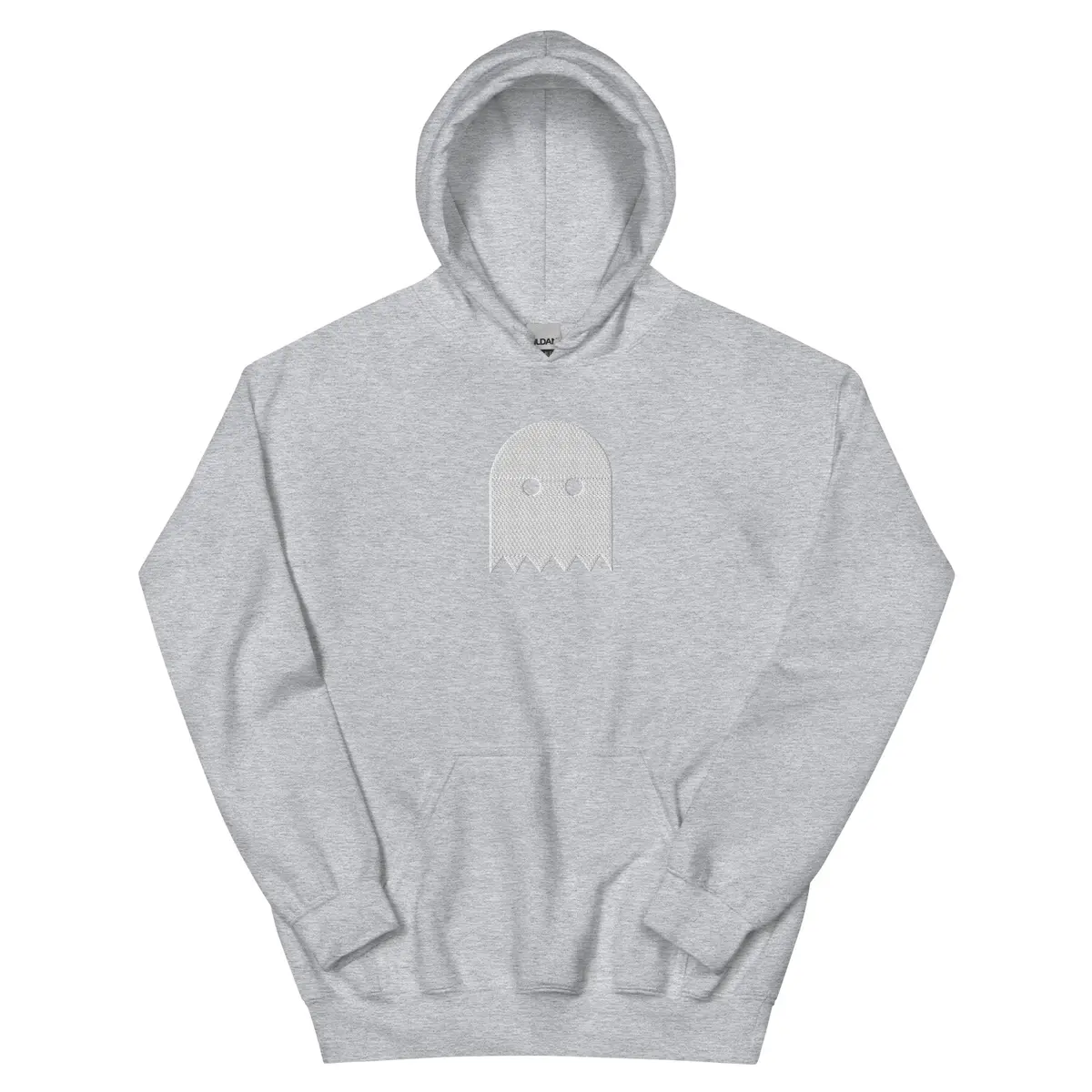 Sport Grey Oiwa Embroidered Plush Hoodie 1