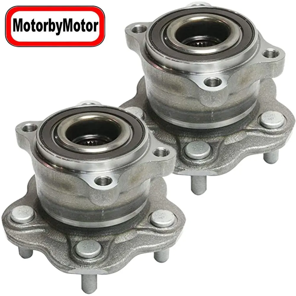 Nissan Murano 512363 Rear Wheel Bearing And Hub Assembly 2003 2004 2005 2006 2007 Wheel Hub W/5 Lugs, Awd (2 Pack) 2