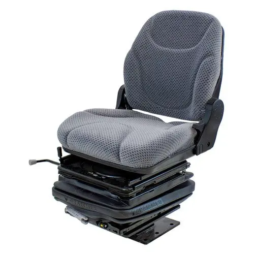 Case 580 Series Loader/Backhoe Replacement Mechanical Suspension Seat Kit - Fits Various Models - Gray Cloth 1