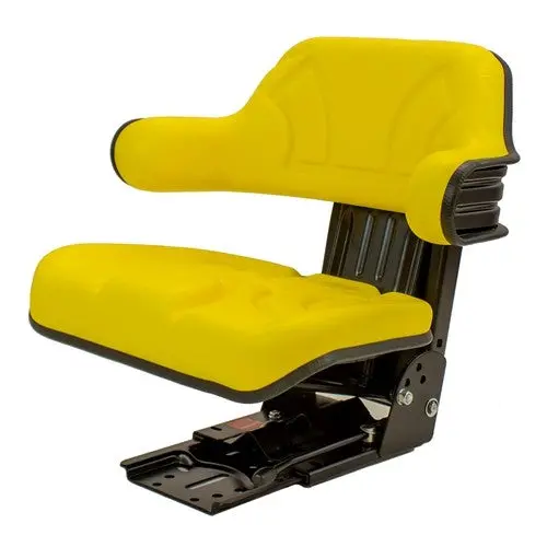 Versatile Tractor Replacement Utility Mechanical Suspension Seat Assembly - Fits Various Models - Yellow Vinyl 1