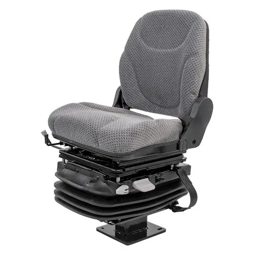 John Deere 310 Series Loader/Backhoe Replacement Seat & Air Suspension Kit - Fits Various Models - Gray Cloth 1