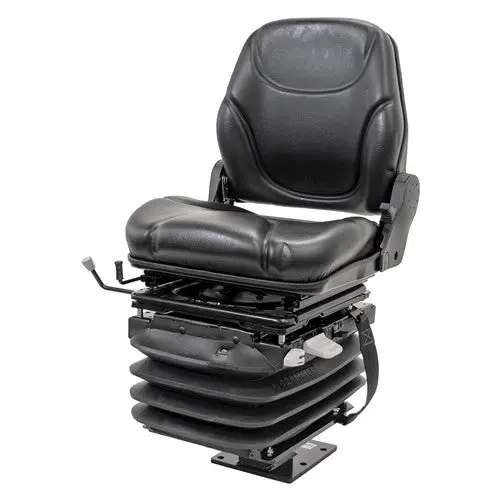 Case 580 Series Loader/Backhoe Replacement Air Suspension Seat Kit - Fits Various Models - Black Vinyl 1