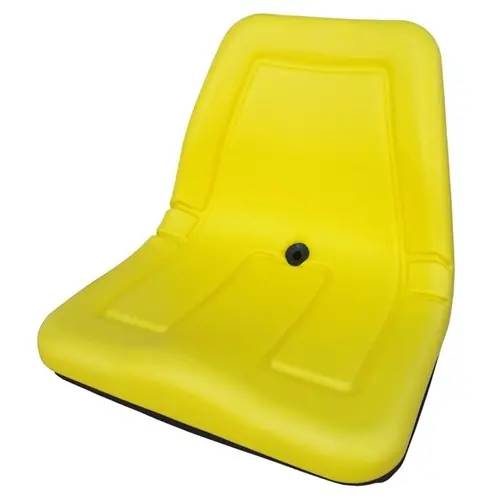 Multiple Application High Back Plastic Deluxe Replacement Seat - Yellow Vinyl 1