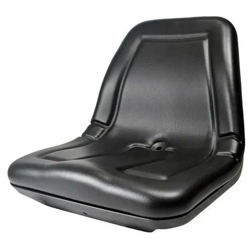 Multiple Application High Back Plastic Deluxe Replacement Seat - Black Vinyl 1