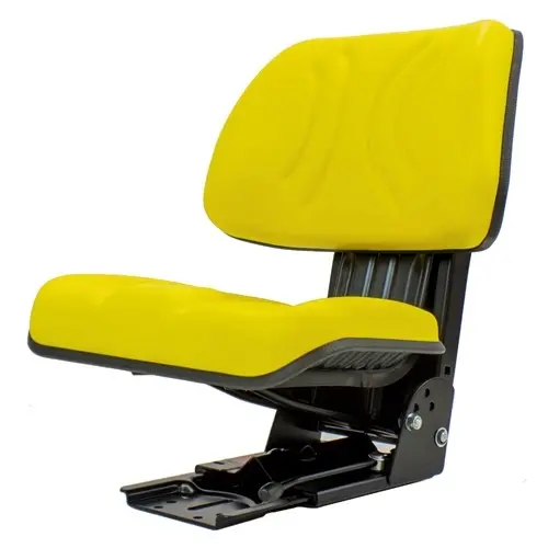 Case Tractor Replacement Utility Mechanical Suspension Seat Assembly - Fits Various Models - Yellow Vinyl 1