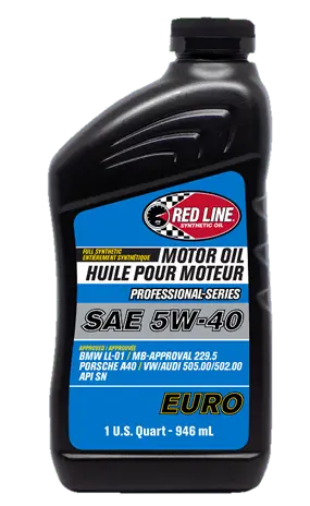 Red Line Professional Series Euro Full-Synthetic 5W-40 Motor Oil 1