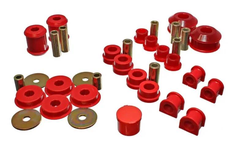 Energy Suspension Red Hyper-Flex Master Bushing Kit For 2003–2005 Mitsubishi Lancer Evolution Viii 1