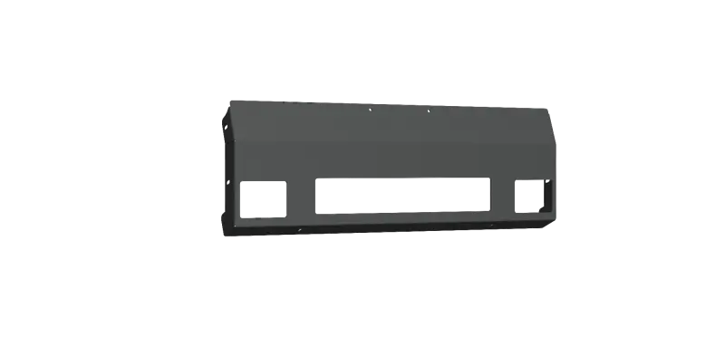 Road Armor Vaquero Front Bumper Plate – Textured Black, Non-Winch Design For 2003–2007 Chevy 2500 1