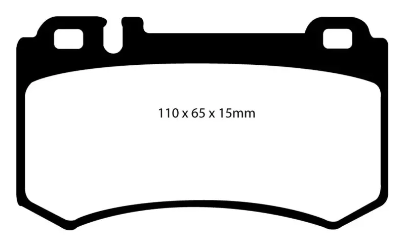 Ebc Redstuff Rear Brake Pads – High-Performance Ceramic Compound For 2003–2006 Mercedes-Benz Cl55 Amg (5.4L Supercharged) 1