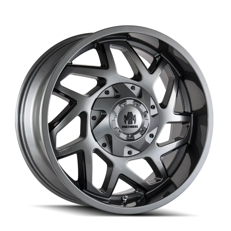 Mayhem 8106 Hatchet 20X9 / 5X139.7 Bp / 18Mm Offset / 110Mm Hub Gloss Gunmetal W/ Black Wheel 1