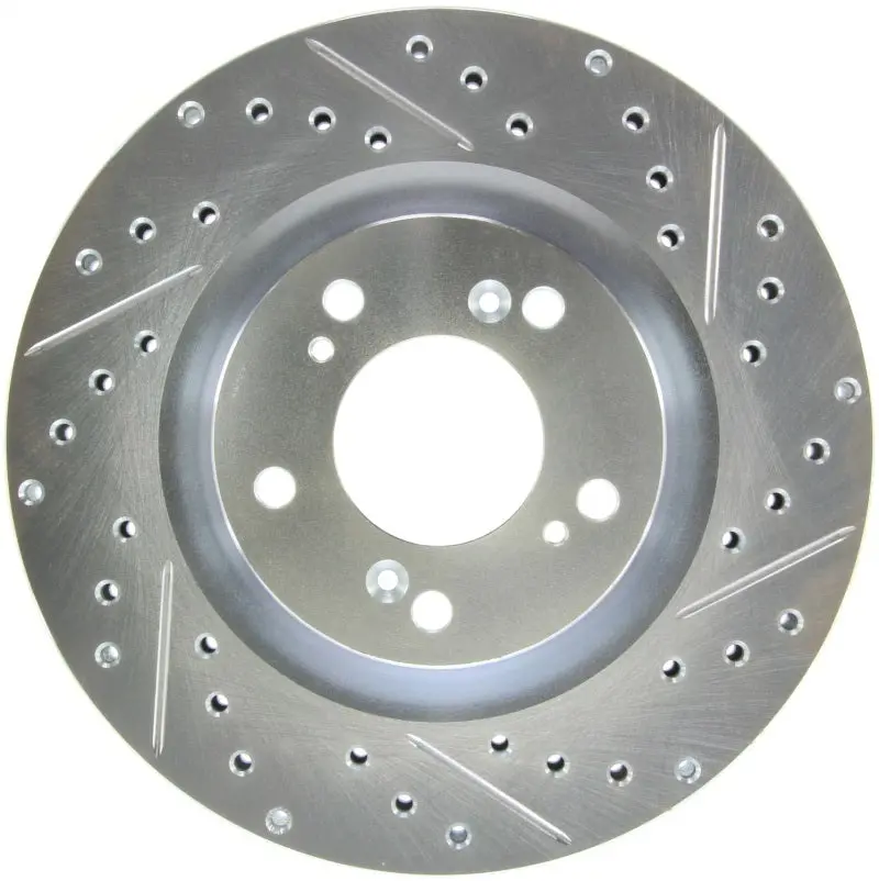 Stoptech Select Sport Slotted & Drilled Front Left Rotor For 2000–2009 Honda S2000 1