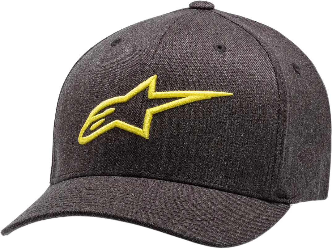 Alpinestars Ageless Curve Cap – Charcoal With Hi-Vis Yellow Accents (Sm) 1