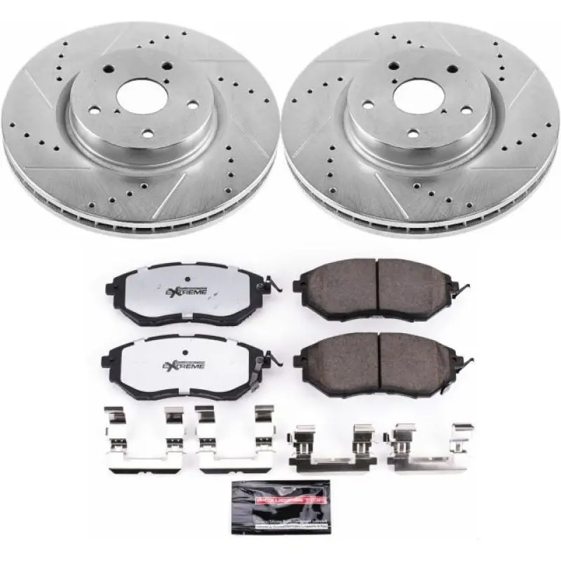Power Stop Z26 Street Warrior Brake Kit For 2006–2007 Subaru B9 Tribeca 1