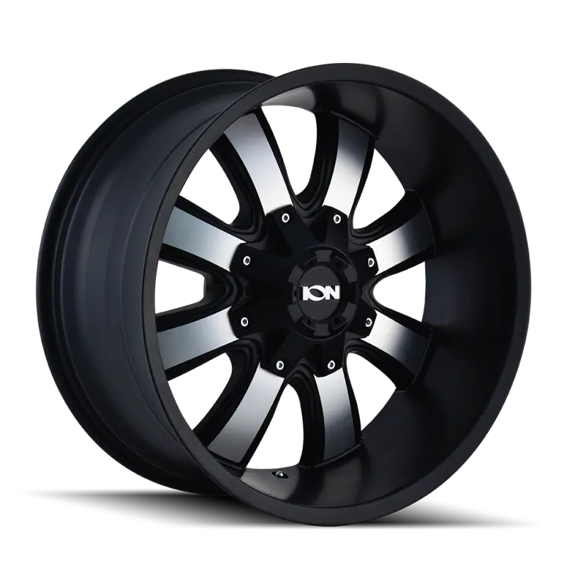 Ion Type 189 18X10 / 5X139.7 Bp / -19Mm Offset / 110Mm Hub Satin Black/Machined Face Wheel 1