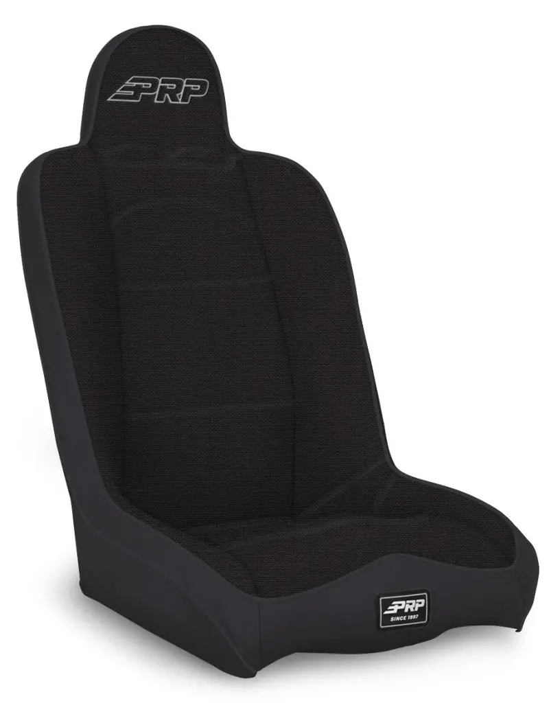 Prp Daily Driver High Back Suspension Seat (Two Neck Slots) - All Black 1