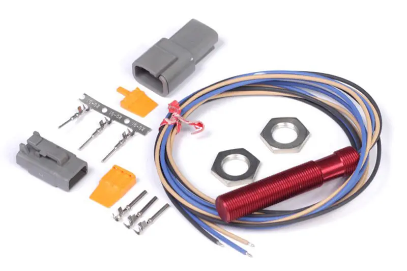 Haltech Red Single-Channel Hall Effect Sensor – M12X1.0 Thread, Ideal For Wheel Speed, Crankshaft Or Camshaft Position Sensing 1