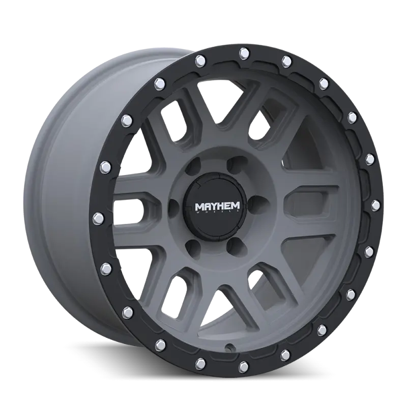 Mayhem 8304 Delta 20X9 / 8X180 Bp / 0Mm Offset / 124.2Mm Hub Matte Gunmetal W/ Matte Black Lip Wheel 1