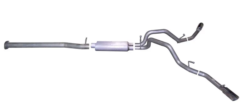 Gibson Dual Exhaust System – Cat-Back For 2008–2009 Chevrolet Silverado 1500 Ls (4.8L), 2.25-Inch Diameter, Stainless Steel 1