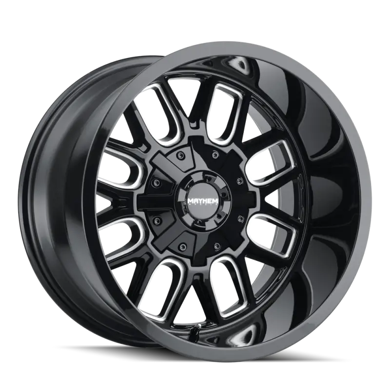 Mayhem Cogent Forged Alloy Wheel – 20X9", 6X135 Bolt Pattern, 13Mm Offset, 106Mm Hub Bore, Black W/ Milled Spokes 1