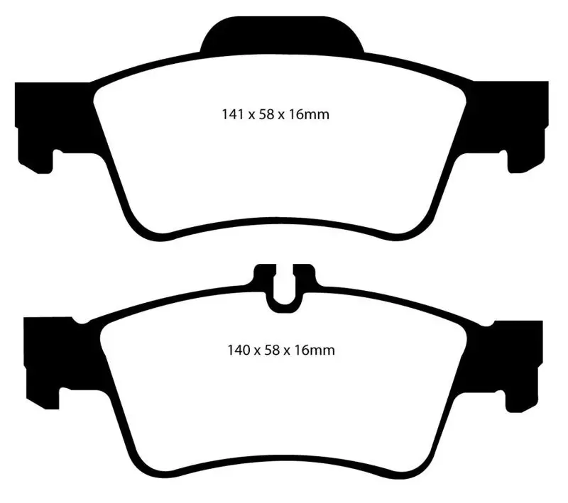 Ebc Yellowstuff High-Performance Rear Brake Pads For Mercedes-Benz Cl500 (2004–2006) 1