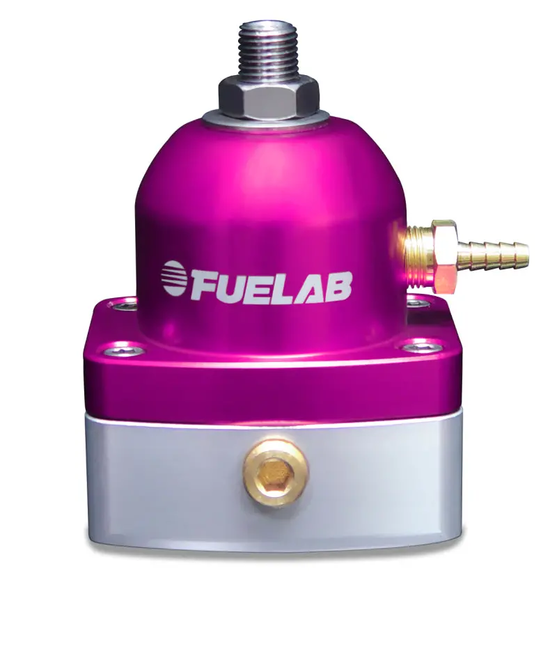 Fuelab 525 Tbi Adjustable Fpr In-Line Large Seat 10-25 Psi (1) -6An In (1) -6An Return - Purple 1