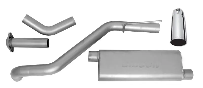 Gibson 05-07 Jeep Grand Cherokee Laredo 4.7L 3In Cat-Back Single Exhaust - Stainless 1
