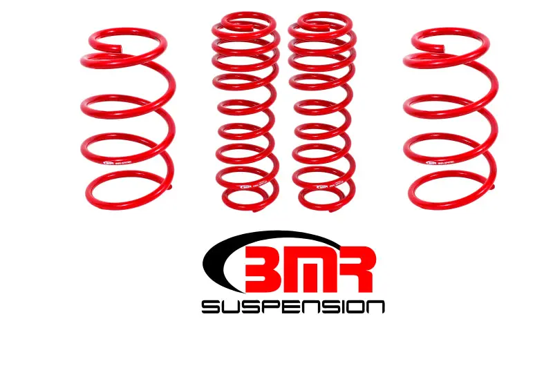 Bmr 07-14 Shelby Gt500 Drag Lowering Springs (Set Of 4) - Red 1