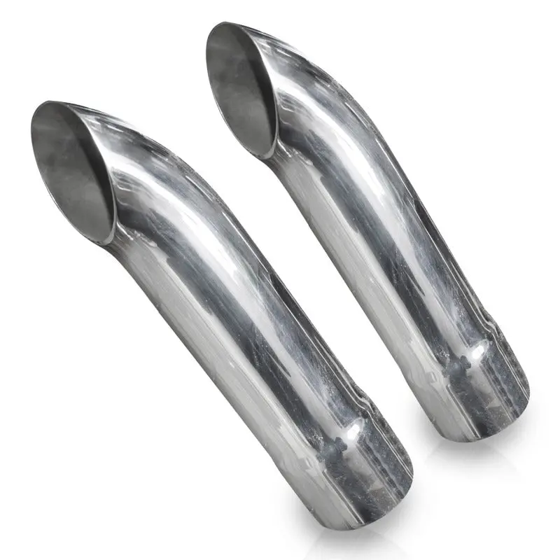 Stainless Works Short Turn-Down Exhaust Tips – 2.5-Inch Inlet & Body Diameter 1