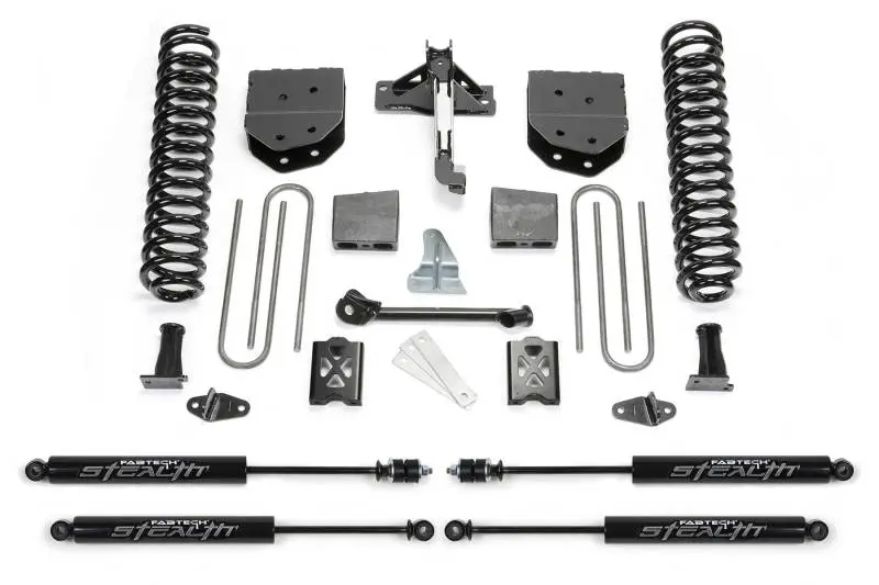 Fabtech 6-Inch Lift System With Stealth Shocks – Compatible With 2005–2007 Ford F350 4Wd 1