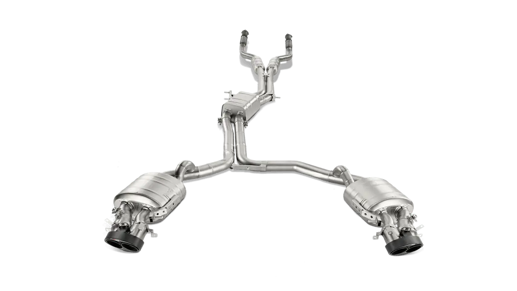 Akrapovič Evolution Line Titanium Cat-Back Exhaust – Carbon Tips, Designed For 2014–2017 Audi Rs7 Sportback (C7) 1