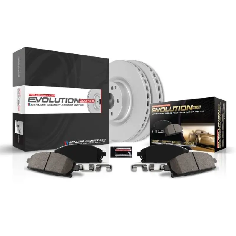 Power Stop Z17 Evolution Rear Brake Kit For 2016–2019 Honda Civic — Geomet-Coated Pads & Rotors 1
