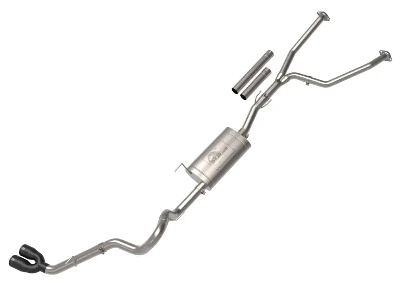 Afe Power Vulcan Series Cat-Back Exhaust For 2022 Toyota Tundra V6 3.5L – 2.5" To 3" Stainless Steel With Black Tip 1