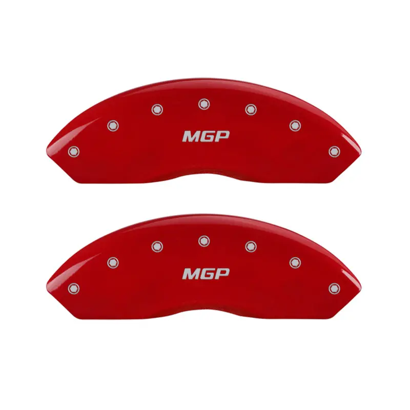 Mgp Engraved Caliper Covers – Red Finish With Silver Accent, Designed For 2017 Toyota Corolla Im 1