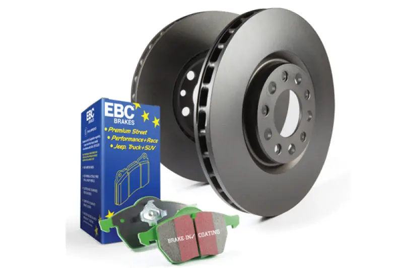 Stage 11 Street-Optimized Brake Kit: Greenstuff 2000 Pads + Rk Rotors 1