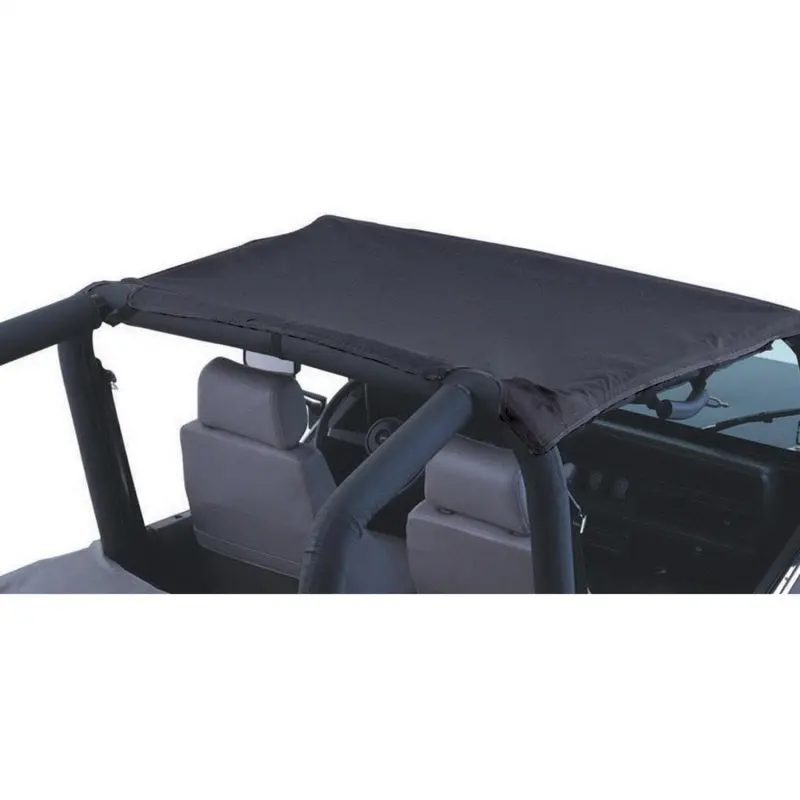 Rampage California Brief Soft Top – Black Diamond Fabric For 1997–2006 Jeep Wrangler Tj 1