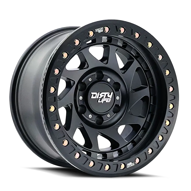 Dirty Life Enigma Race Matte Black Wheel – 17X9 Inch, 5X127 Bolt Pattern, -12Mm Offset, 78.1Mm Hub Bore 1