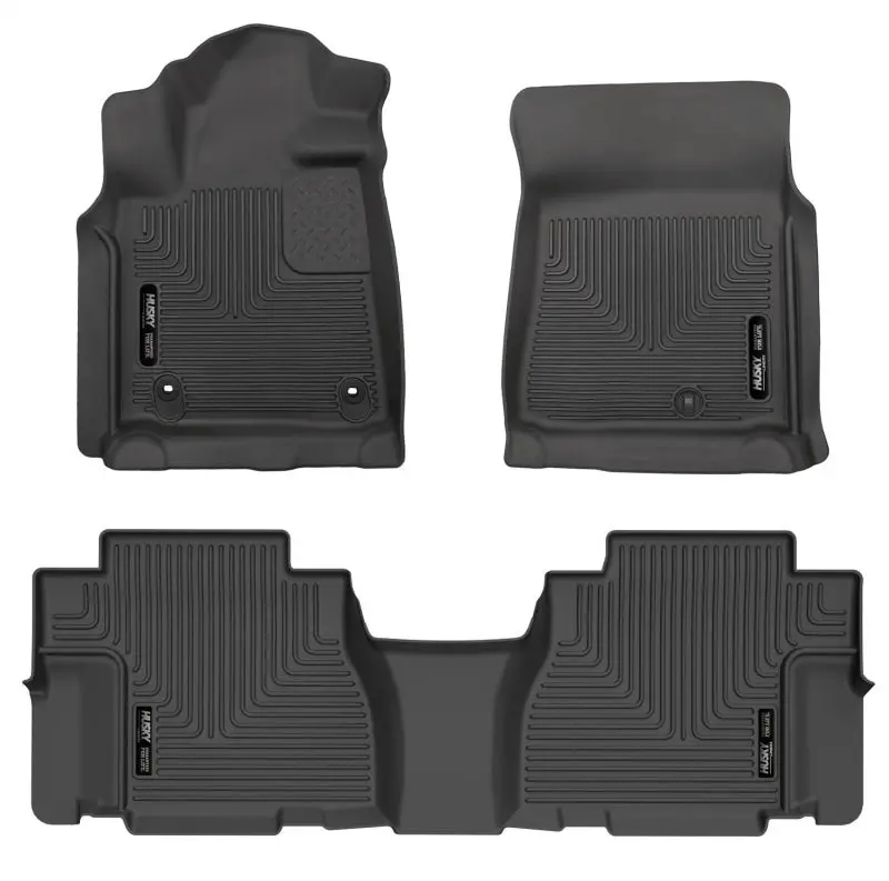 Husky Liners Weatherbeater Floor Mats For 2012–2022 Toyota Sequoia (Front + Second Row) 1