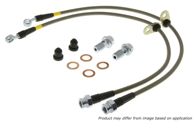 Stoptech Stainless Steel Rear Brake Lines – Compatible With 2005–2008 Mustang V6 (Abs), Gt V8 & 2007–2009 Gt500 1