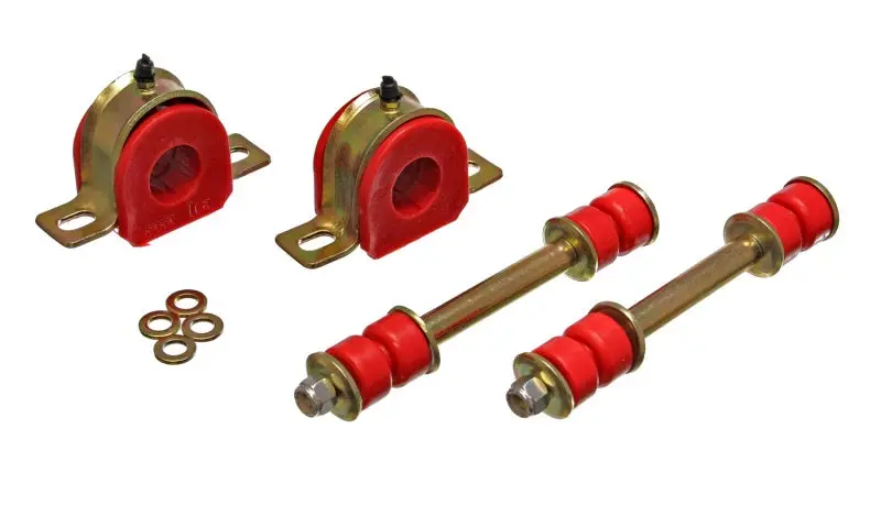 Energy Suspension 82-04 Chevy S10 Blazer/S10 Pu Red Front Sway Bar Bushing Set W/ 1-1/16In End Links 1