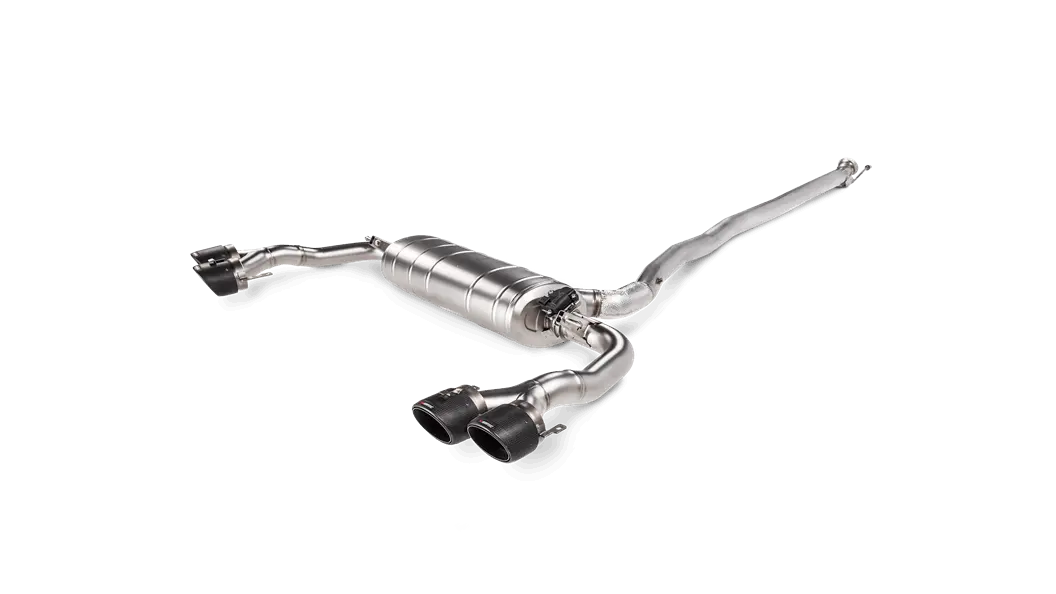 Akrapovič Evo Line Titanium Exhaust System With Carbon Fiber Tips For 2020–2022 Mercedes-Amg Cla 45 S (C118/X118) – Requires Link Pipes 1