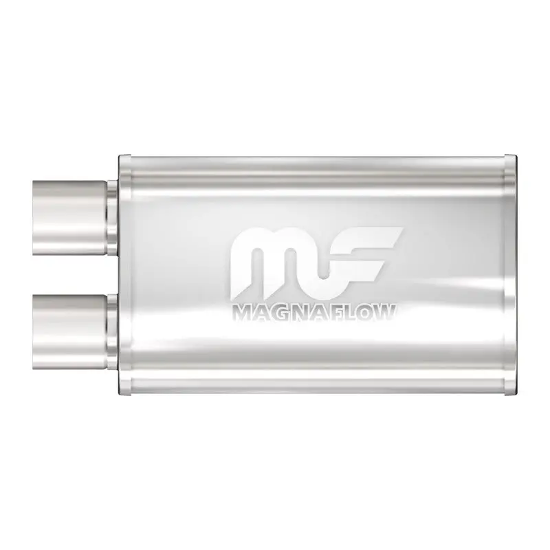 Magnaflow Stainless Steel Performance Muffler – 14" × 5" × 8", 2.5" Inlet/Outlet 1