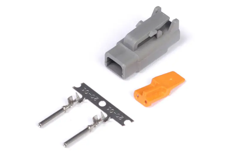 Haltech Dtm-2 Male Deutsch Connector With 7.5A Pins – Industrial-Grade Plug 1
