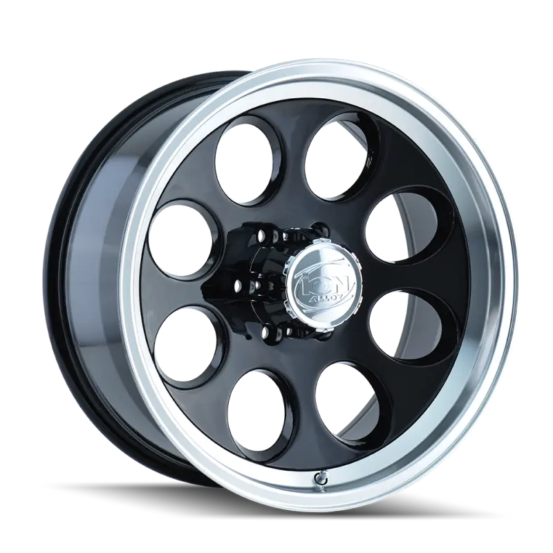 Ion Type 171 16X8 Black/Machined Wheel – 6X139.7 Bolt Pattern, -5Mm Offset, 106Mm Hub Bore 1